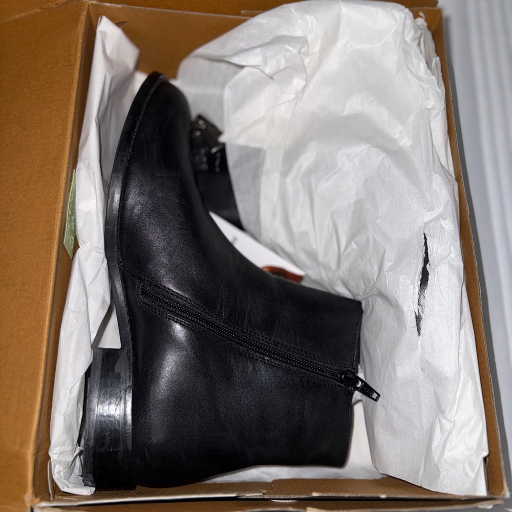 Hush Puppies Black Ankle Boots